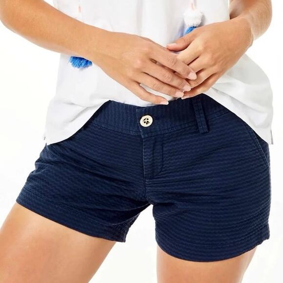 Lilly Pulitzer Pants - Lilly Pulitzer The Callahan Cotton 5” Inseam Short 4 Women’s True Navy